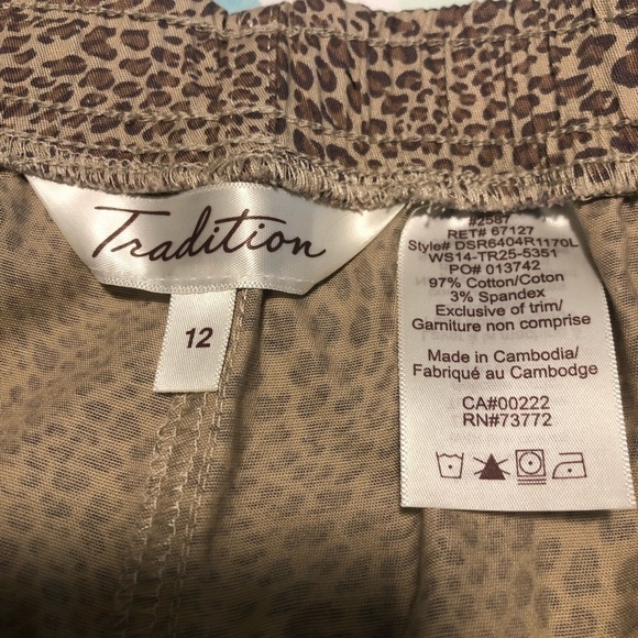 SIZE 12 TRADITION comfort fit elastic waist pants - Picture 6 of 7